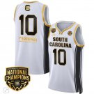 Kamilla Cardoso  #10 South Carolina Gamecocks National Champions  White Gold
