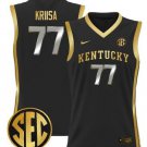 Kerr Kriisa  #77 Kentucky Wildcats SEC Patch College  All  Black Gold