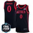 Keshad Johnson  #0 San Diego State Aztecs B1G Final Four Patch   Black