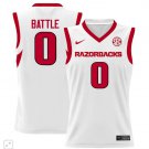 Khalif Battle  #0 Arkansas Razorbacks SEC Patch College   White
