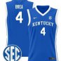 Koby Brea  #4 Kentucky Wildcats SEC Vapor Patch College  All  Royal Blue