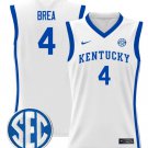 Koby Brea  #4 Kentucky Wildcats SEC Vapor Patch College  All  White