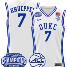 Kon Knueppel  #7 Duke Blue Devils 2025 ACC Champions Patch  All  White