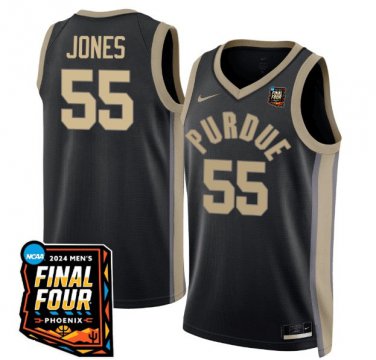 Lance Jones  #55 Purdue Boilermakers Final Four Patch   Black