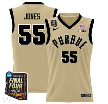 Lance Jones  #55 Purdue Boilermakers Final Four Patch   Gold