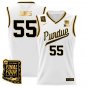 Lance Jones  #55 Purdue Boilermakers Final Four Patch   White Gold