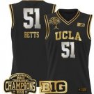 Lauren Betts  #51 UCLA Bruins 2025 Champions Patch College   Black Gold