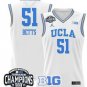 Lauren Betts  #51 UCLA Bruins 2025 Champions Patch College   White