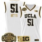 Lauren Betts  #51 UCLA Bruins 2025 Champions Patch College   White Gold