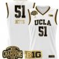 Lauren Betts  #51 UCLA Bruins 2025 Champions Patch College   White Gold