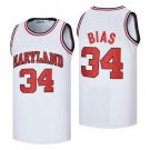 Len Bias  #34 Maryland Terrapins College   White