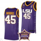 LSU Tigers National Championship SEC Patch   Purple Alexis Morris  #45