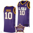 LSU Tigers National Championship SEC Patch   Purple Angel Reese  #10