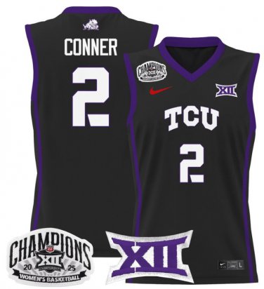 Madison Conner  #2 TCU Horned Frogs 2025 Champions Patch   Back