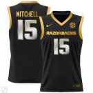 Makhi Mitchell  #15 Arkansas Razorbacks SEC Patch College   Black Gold