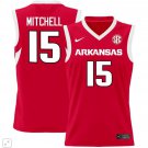 Makhi Mitchell  #15 Arkansas Razorbacks SEC Patch College   Scarlet