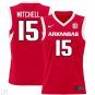 Makhi Mitchell  #15 Arkansas Razorbacks SEC Patch College   Scarlet