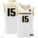 Makhi Mitchell  #15 Arkansas Razorbacks SEC Patch College   White Gold