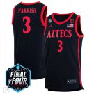 Micah Parrish  #3 San Diego State Aztecs B1G Final Four Patch   Black
