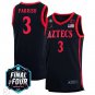 Micah Parrish  #3 San Diego State Aztecs B1G Final Four Patch   Black