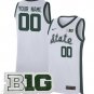 Michigan State Spartans Custom  B1G Patch College  All  White