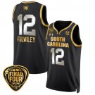 Milaysia Fulwiley  #12 South Carolina Gamecocks Final Four Patch   Black