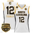 MiLaysia Fulwiley  #12 South Carolina Gamecocks National Champions  -  White Gold