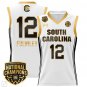 MiLaysia Fulwiley  #12 South Carolina Gamecocks National Champions  -  White Gold