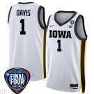 Molly Davis  #1 Iowa Hawkeyes Women Final Four Patch   - White