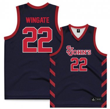 Nevaeh Wingate  #22 St. Johns University Vapor Patch NCAA   Navy