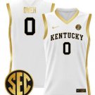 Otega Oweh  Kentucky #0 Wildcats SEC Vapor Patch College  All  White Gold