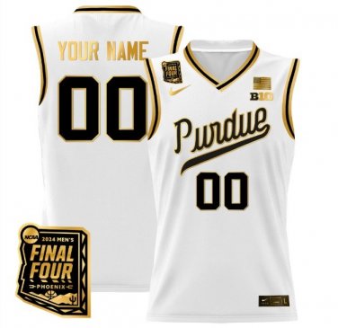 Purdue Boilermakers Custom  Final Four Patch   White Gold
