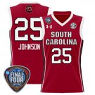 Raven Johnson  #25 South Carolina Gamecocks Final Four Patch  All  Crimson