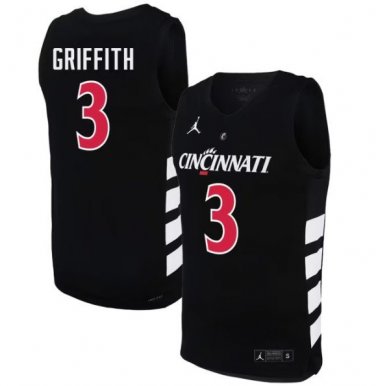 Rayvon Griffith  #3 Cincinnati Bearcats 70s XII Patch   Black