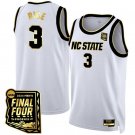 Rice  #3 NC State Wolfpack Final Four Patch College   White Gold
