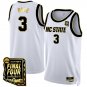 Rice  #3 NC State Wolfpack Final Four Patch College   White Gold