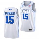 Richie Saunders  #15 BYU Cougars NCAA Vapor Patch College  All  White