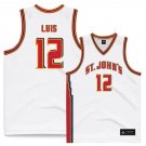 RJ Luis  #12 St. Johns University Vapor Patch NCAA   White