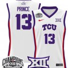 Sedona Prince  #13 TCU Horned Frogs 2025 Champions Patch  All  White