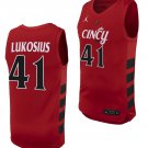 Simas Lukosius  #41 Cincinnati Bearcats 70s XII Patch   - Crimson