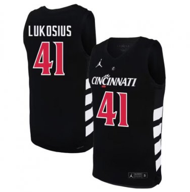 Simas Lukosius  #41 Cincinnati Bearcats 70s XII Patch   Black