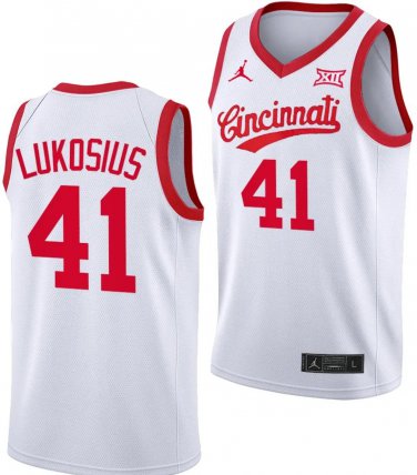 Simas Lukosius  #41 Cincinnati Bearcats 70s XII Patch   White