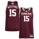 Sole Williams Jersery #15 Texas Aggies Vapor Patch College   - Maroon