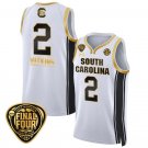 South Carolina Gamecocks Ashlyn Watkins  #2 Final Four Patch   White Gold