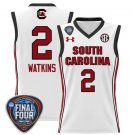 South Carolina Gamecocks Ashlyn Watkins  #2 Final Four Patch  All  White