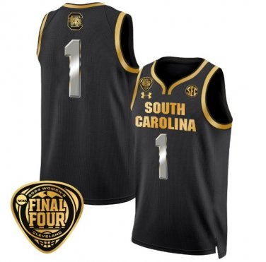 South Carolina Gamecocks Blank Name  #1 Final Four Patch   Black Gold