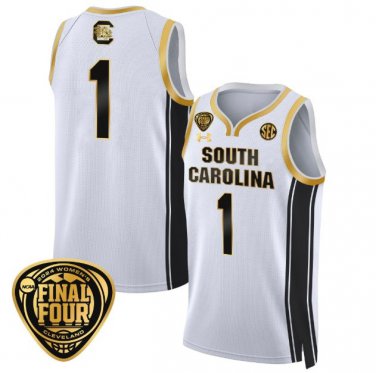 South Carolina Gamecocks Blank Name  #1 Final Four Patch  All  White Gold