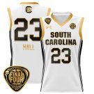 South Carolina Gamecocks Bree Hall  #23 Final Four Patch   White Gold