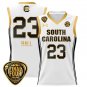 South Carolina Gamecocks Bree Hall  #23 Final Four Patch   White Gold