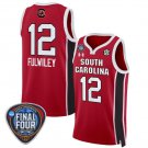 South Carolina Gamecocks Milaysia Fulwiley  #12 Final Four Patch   Crimson